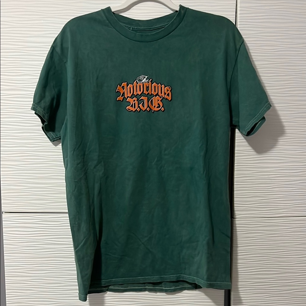 Notorious BIG biggie hip hop Green Graphic Tee Medium
